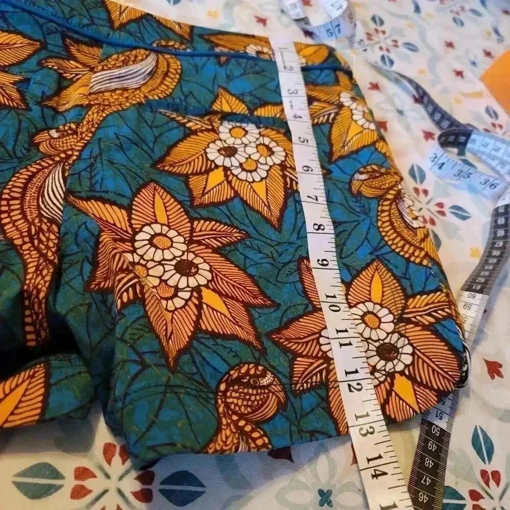 Anthropologie Elevenses Birds of Paradise Floral Print Shorts Size 2 - Picture 6 of 14